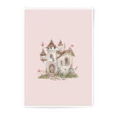 Fairy Tale Castle Photographic Prints, Whimsical Home Decor, Fantasy Art Print, Cottagecore Wall Art, Dreamy Castle Illustration - Tawshia